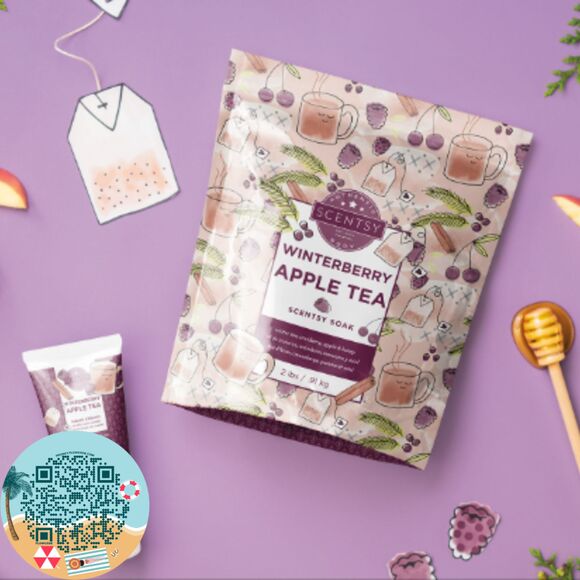 Scentsy Winterberry Apple Tea Soak - Picture 1 of 4